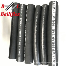 EN856 3/4 inch 4SH high pressure steel spiral hydraulic rubber hose made in factory with top quality